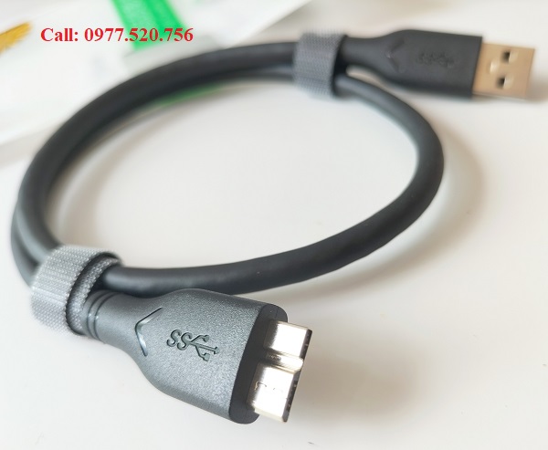 Cáp ổ cứng Micro USB 3.0 to USB 3.0 VegGieg V-U318 dài 50cm